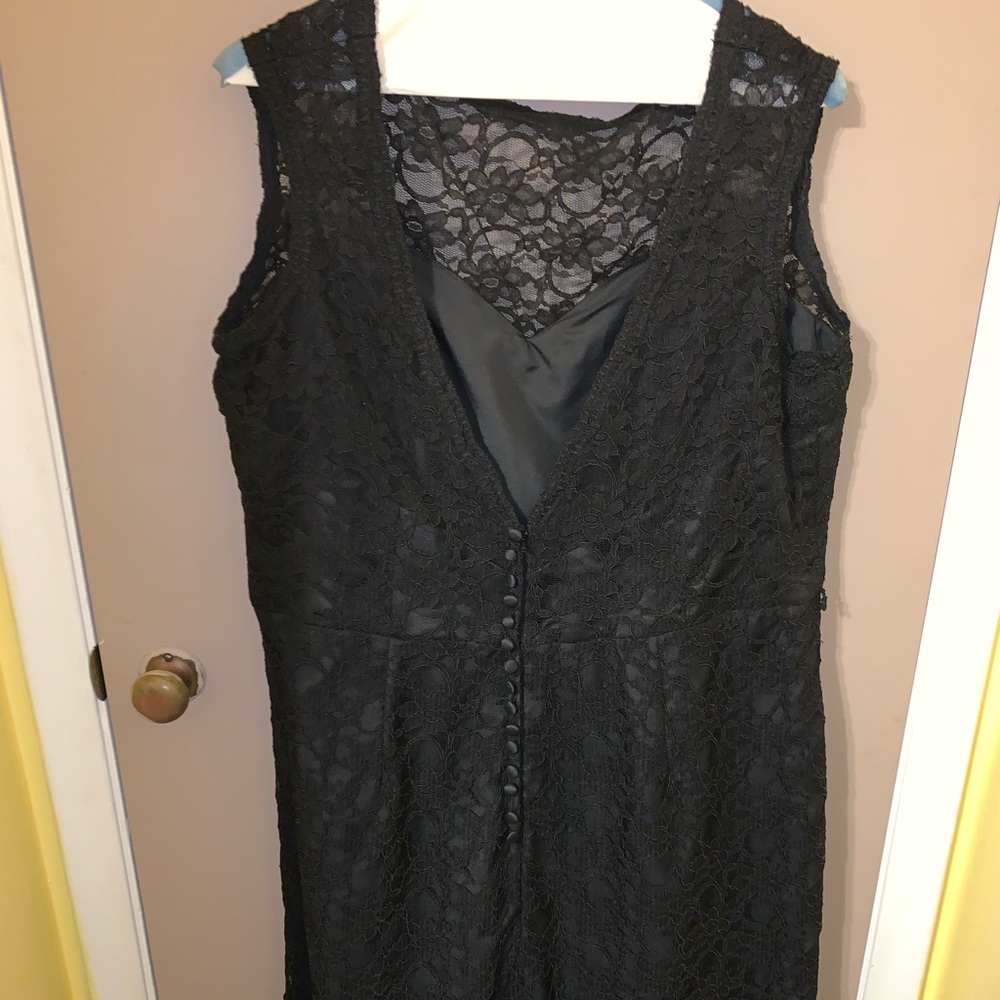 Mori Lee Black Lace Dress